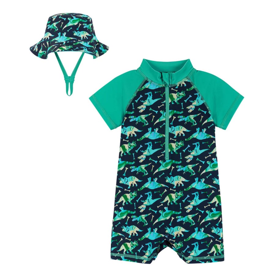 Baby Andy & Evan | Dino Rashguard & Hat