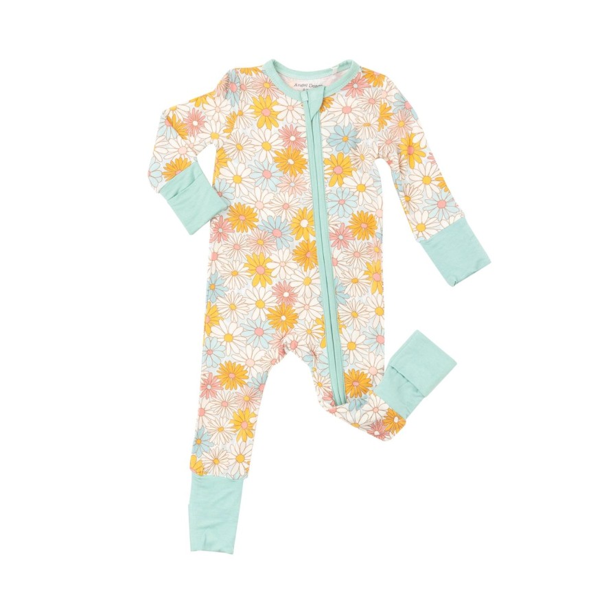 Baby Angel Dear | Good Vibes Daisy Zip Flip Romper