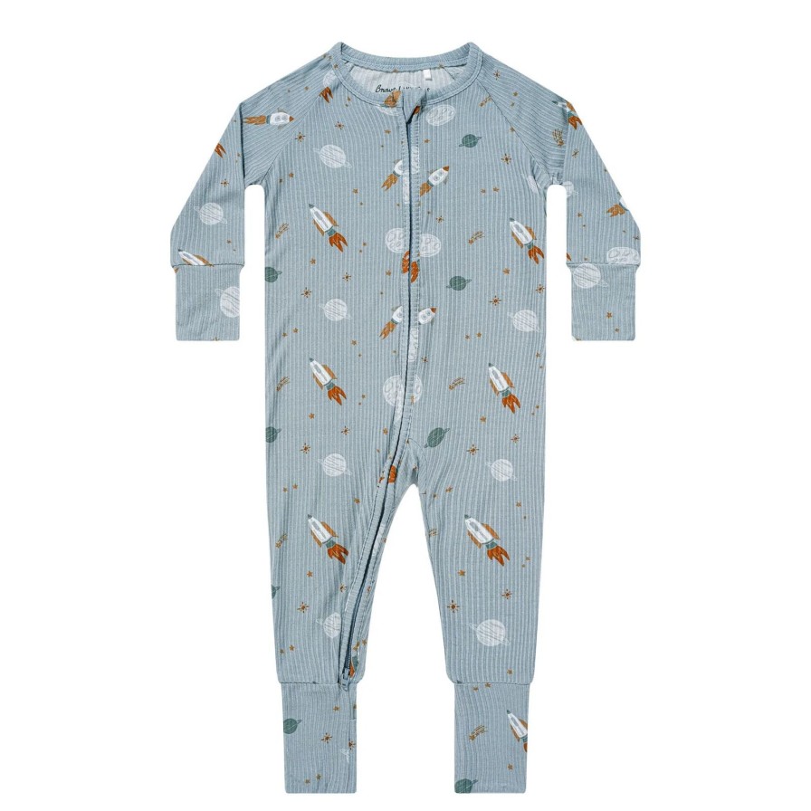 Baby Brave Little Ones | Space Explorer Ribbed Romper