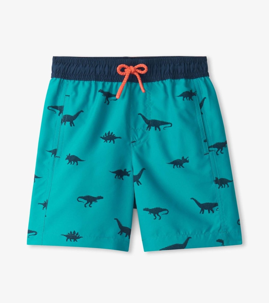 Child Hatley Kids | Silhouette Dino Swim Trunks