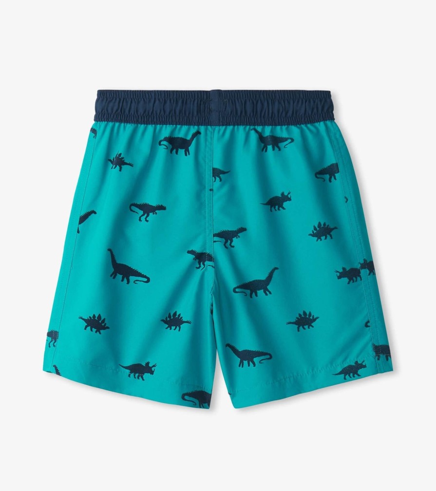 Child Hatley Kids | Silhouette Dino Swim Trunks