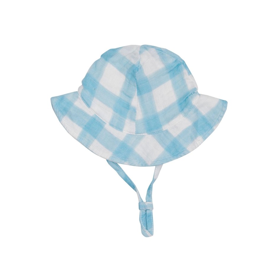 Accessories Angel Dear | Blue Gingham Sunhat