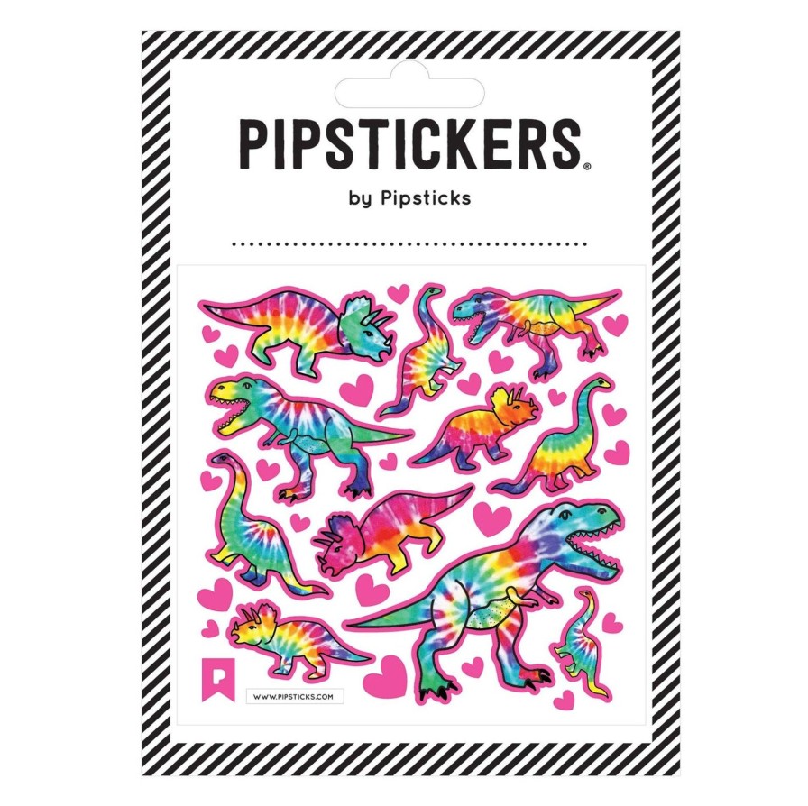 Lifestyle Pipsticks | Tie Dye T-Rex Sticker Sheet