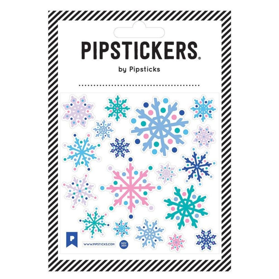 Lifestyle Pipsticks | Fuzzy Snowflakes Sticker Sheet