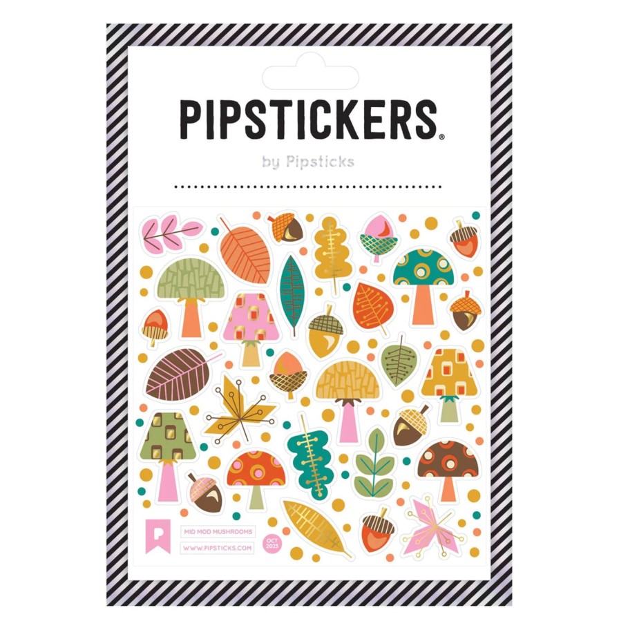 Lifestyle Pipsticks | Mid Mod Mushrooms Sticker Sheet