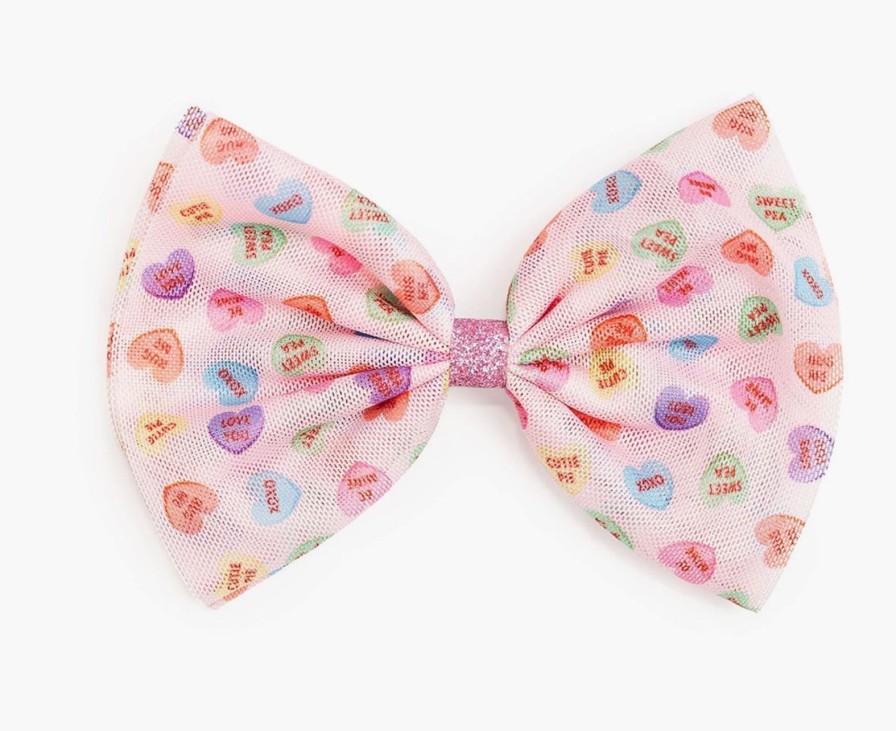 Accessories Sweet Wink | Candy Hearts Tulle Bow Clip