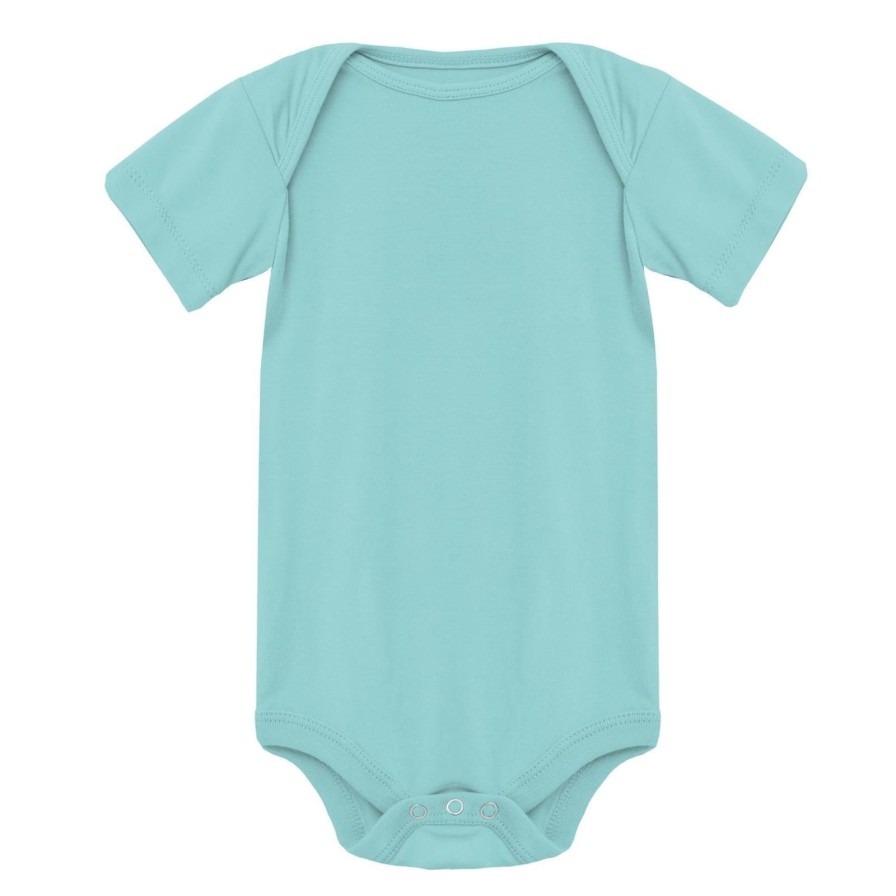 Baby Kickee Pants | Short Sleeve Summer Sky Onesie