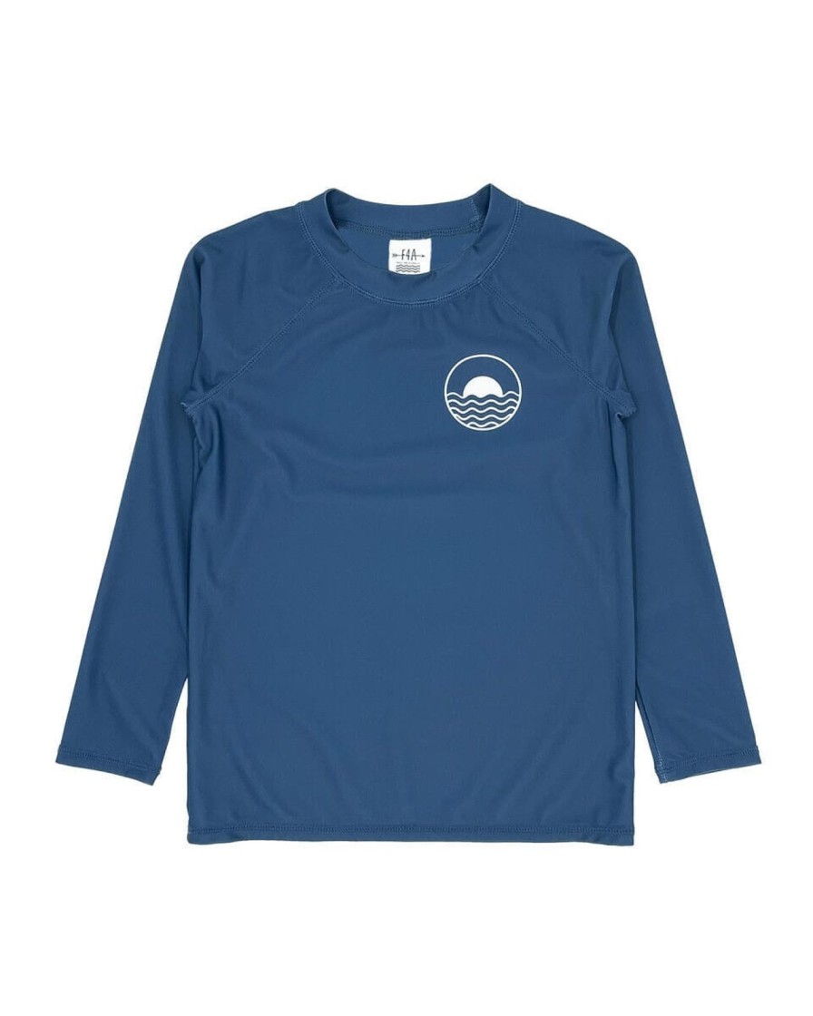 Child Feather4Arrow | Icon Navy Long Sleeve Rash Guard