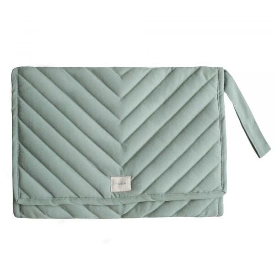 Baby Care Mushie | Portable Change Pad-Roman Green