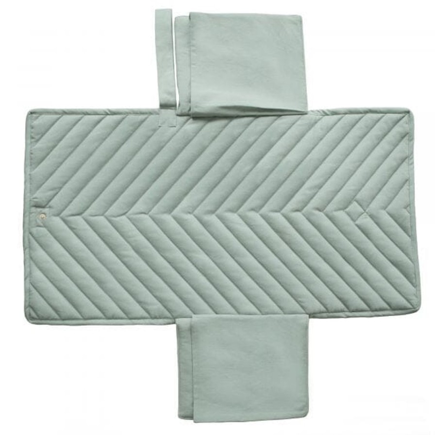 Baby Care Mushie | Portable Change Pad-Roman Green