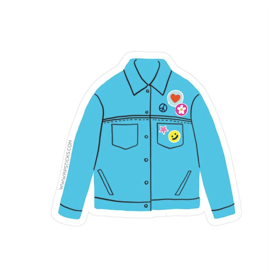 Lifestyle Pipsticks | Denim Jacket Vinyl Sticker