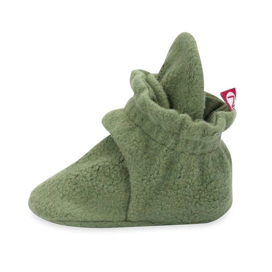 Accessories Zutano | Olive Fleece Bootie