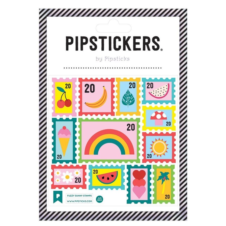 Lifestyle Pipsticks | Fuzzy Sunny Stamps Sticker Sheet