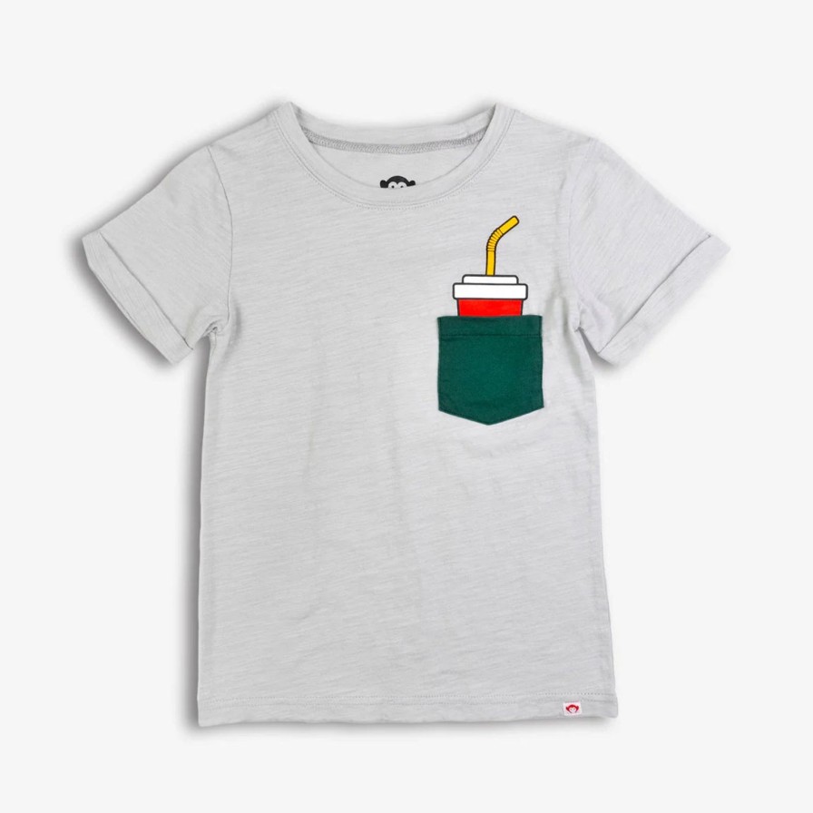 Child Appaman | Grey Sips Pocket Tee