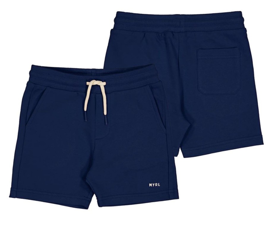 Child Mayoral | Navy Solid Knit Shorts