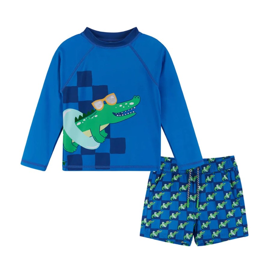 Child Andy & Evan | Gator Rashguard Swim Set