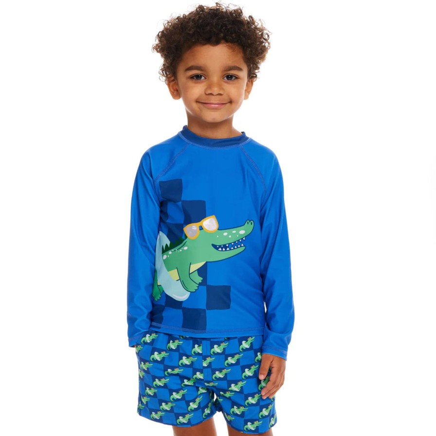 Child Andy & Evan | Gator Rashguard Swim Set