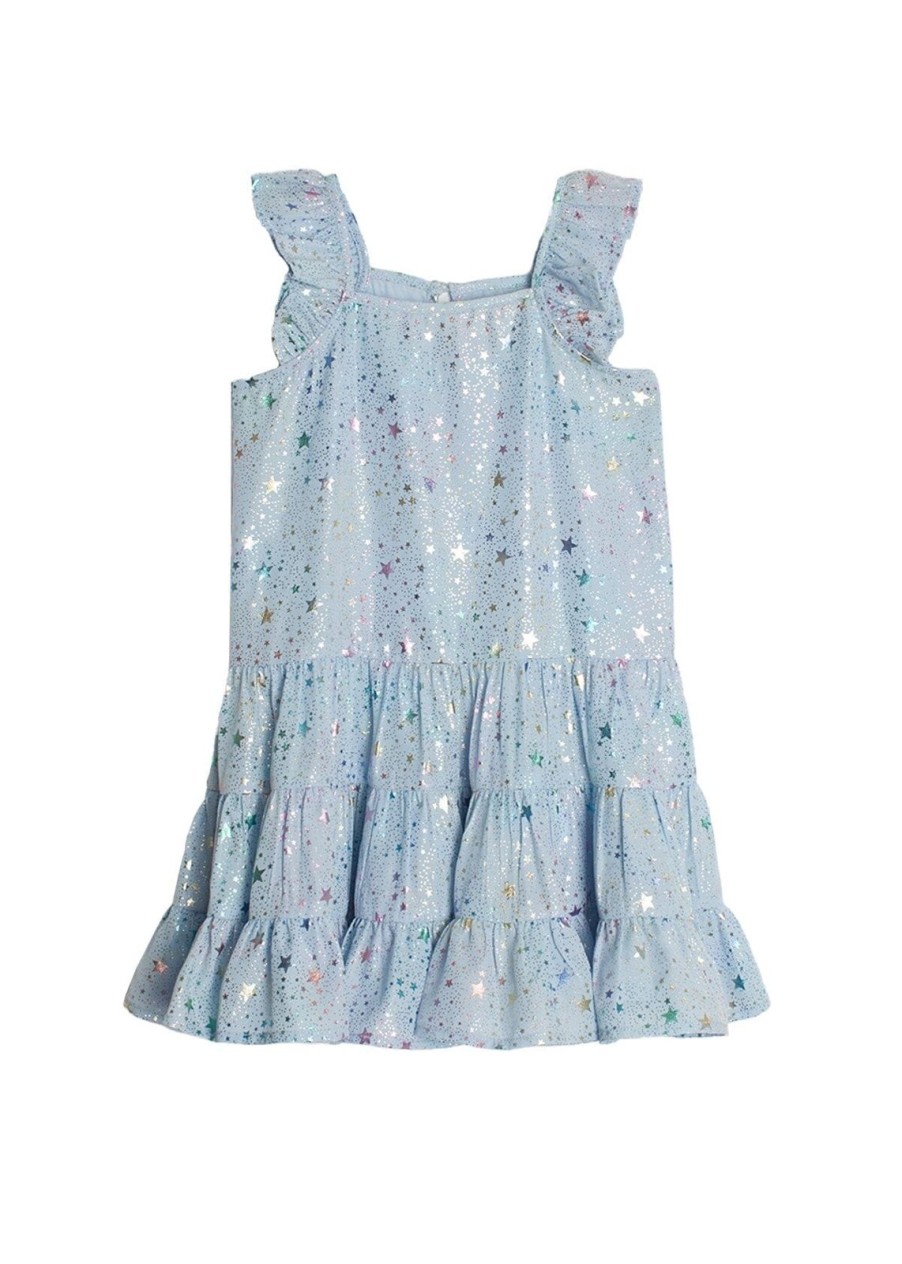 Child Isobella & Chloe | Blue Rockstar Dress