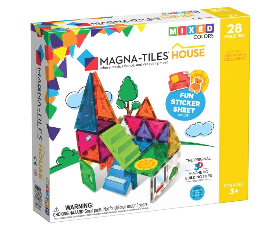 Lifestyle Magnatiles | Magna-Tiles® House 28-Piece Set