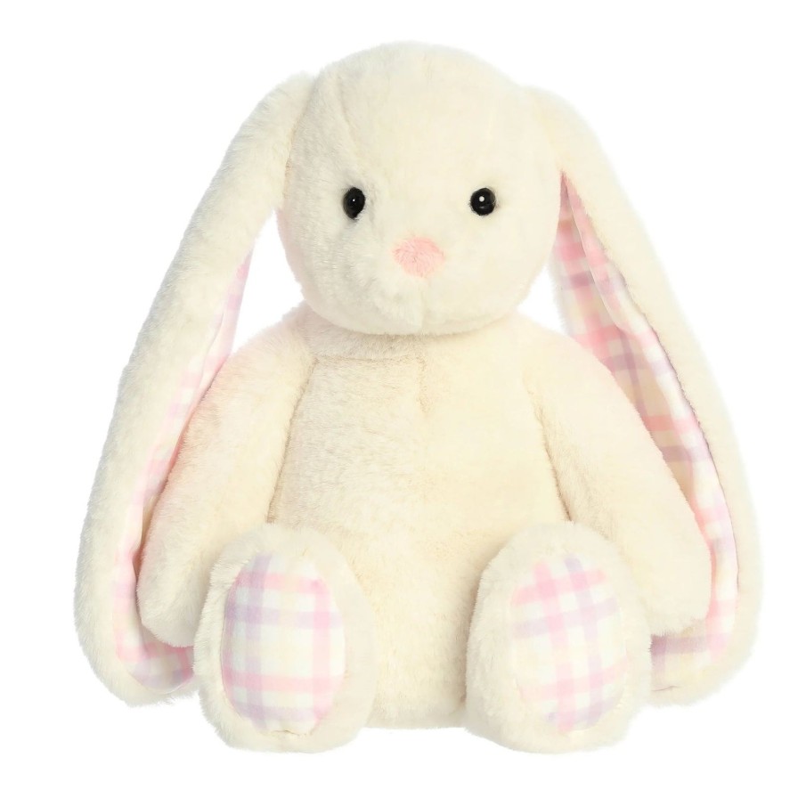 Lifestyle Aurora | 13" Cream & Pink Gingham Bunny