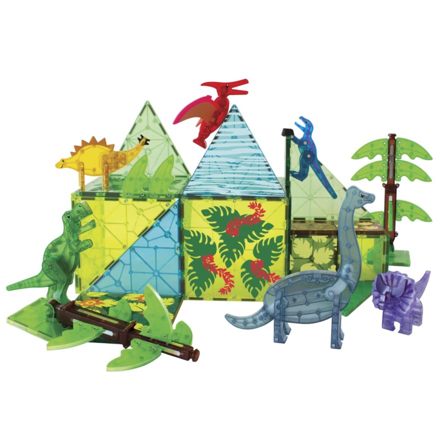 Lifestyle Magnatiles | Magna-Tiles Dino World Xl-50 Piece Set