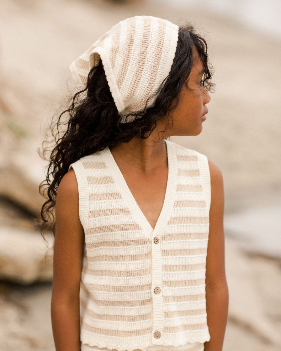 Accessories Rylee and Cru | Crochet Scarf Headband Sand Stripe