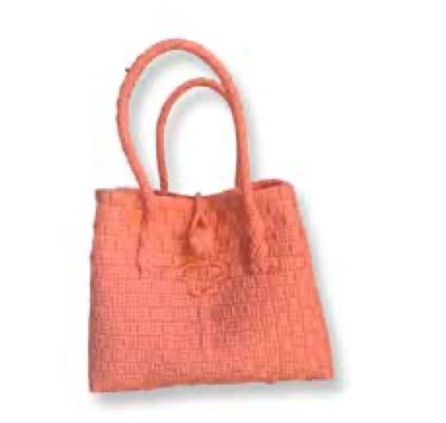 Accessories Bela+Nuni | Pink Faux Rattan Purse