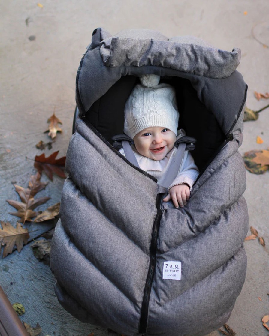 Baby Care 7AM | Heather Grey Car Seat Cocoon