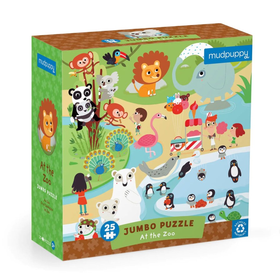 Lifestyle Mudpuppy | At The Zoo Jumbo Puzzle