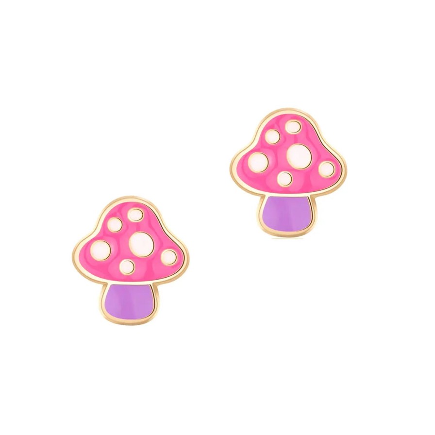 Accessories Girl Nation | Mini Mushroom Cuties Earrings