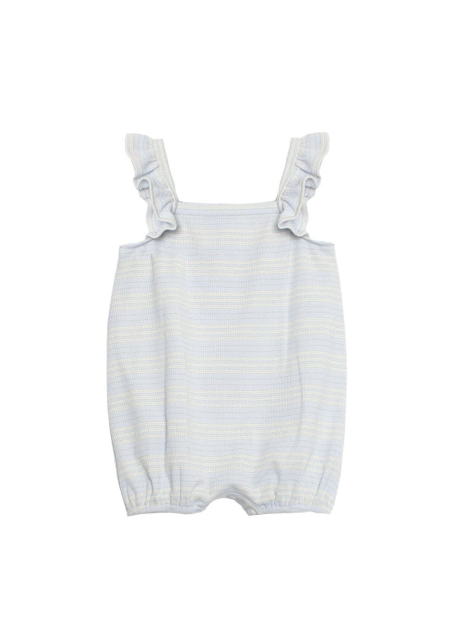 Baby Isobella & Chloe | Payton Blue Stripe Bubble