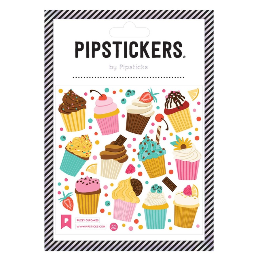 Lifestyle Pipsticks | Fuzzy Cupcakes Sticker Sheet