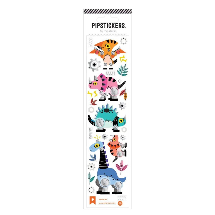 Lifestyle Pipsticks | Dino-Bots Sticker Sheet