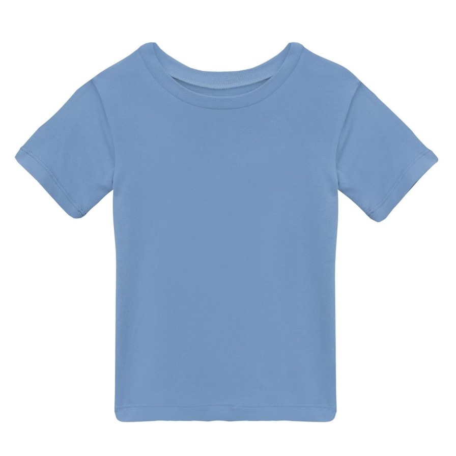 Child Kickee Pants | Dream Blue Crew Neck Tee