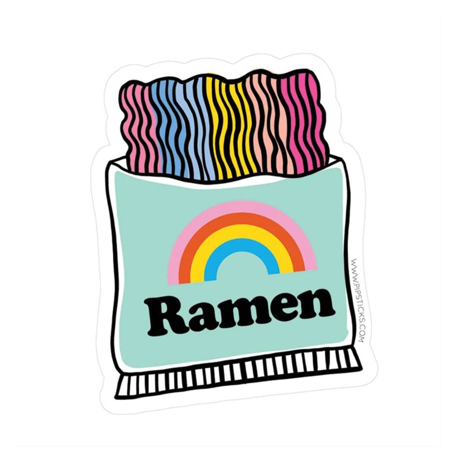 Lifestyle Pipsticks | Rainbow Ramen Vinyl Sticker