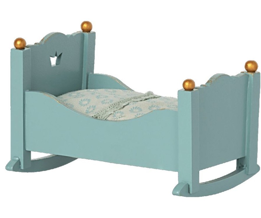 Lifestyle Maileg | Baby Mouse Cradle-Blue