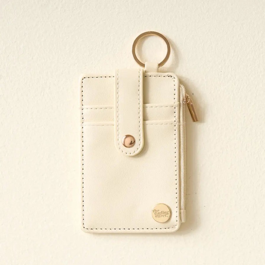 Accessories The Darling Effect | Cream Keychain Wallet