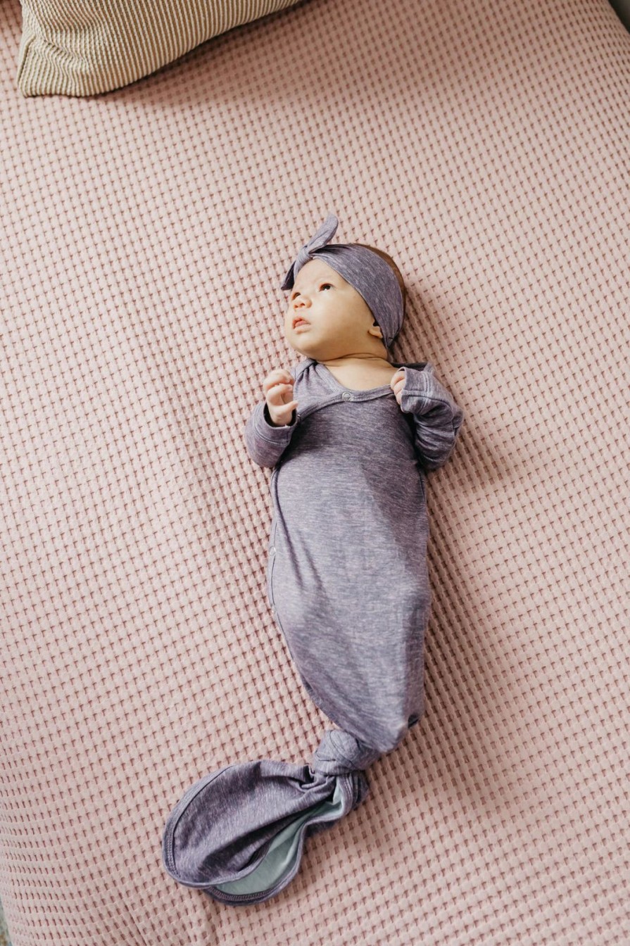 Baby Copper Pearl | Violet Knotted Gown