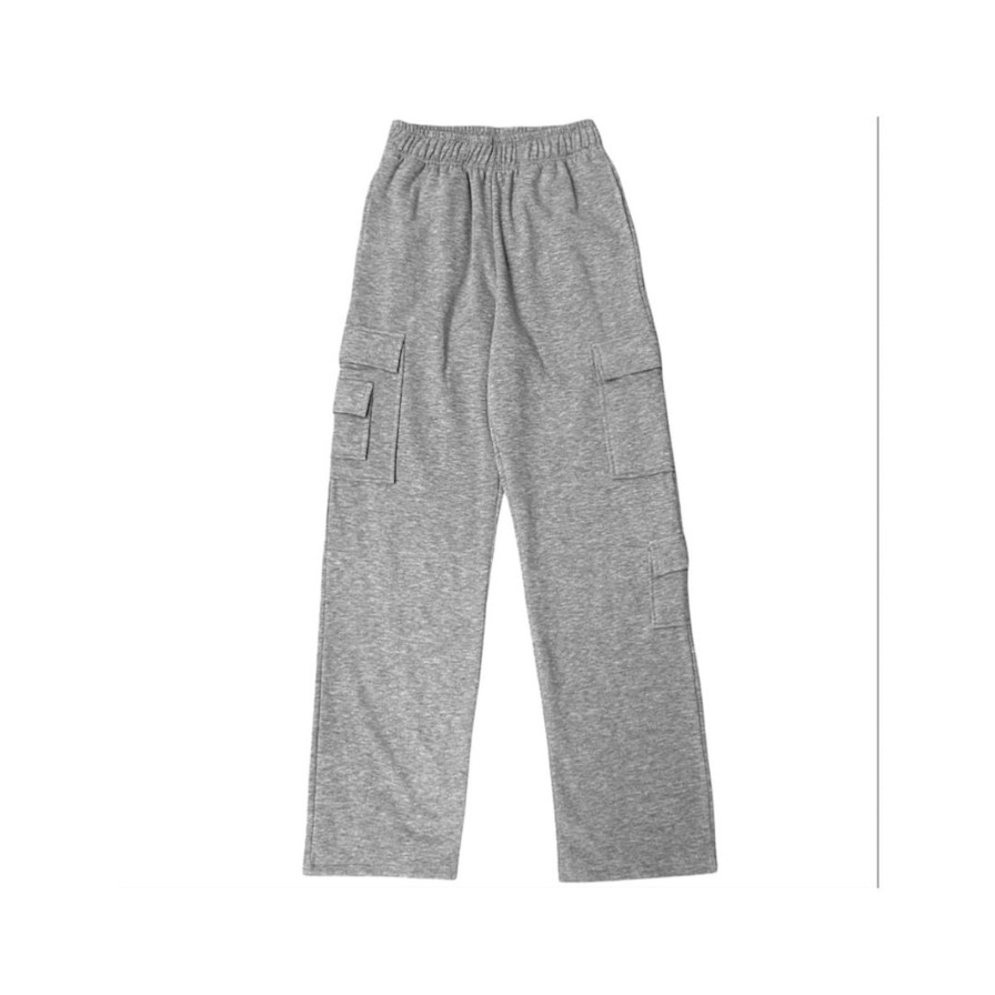 Tween Suzette | Heather Grey Cargo Sweatpant