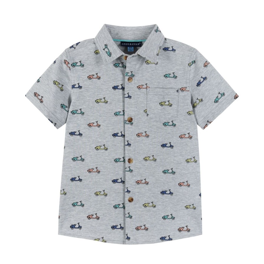 Child Andy & Evan | Grey Scooter Shirt