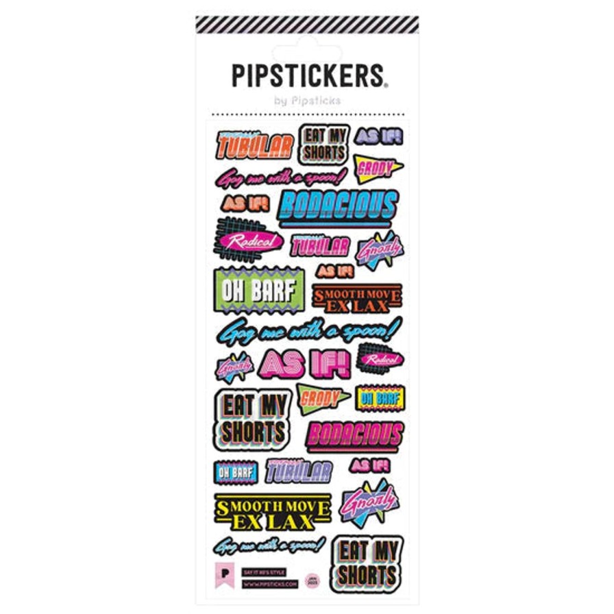 Lifestyle Pipsticks | Say It 80'S Style Sticker Sheet