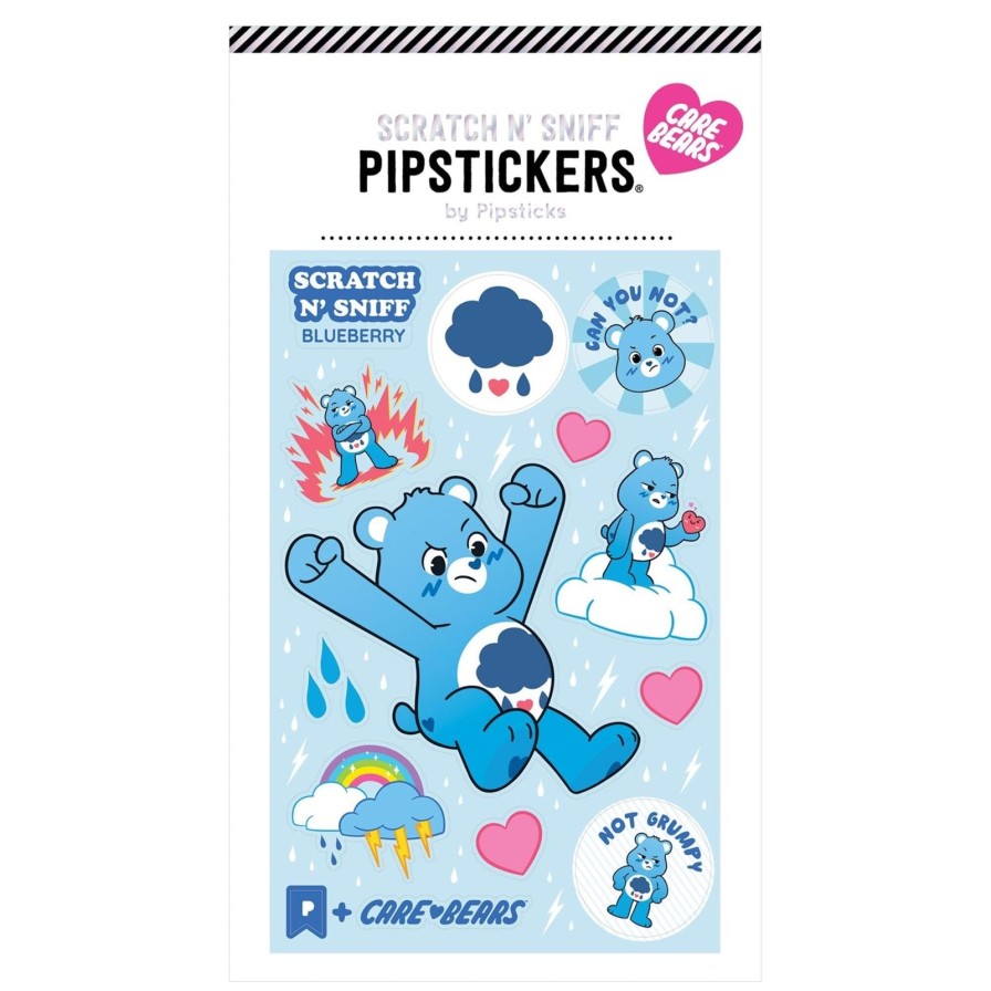 Lifestyle Pipsticks | Grumpy Bear Scratch 'N Sniff Sticker Sheet