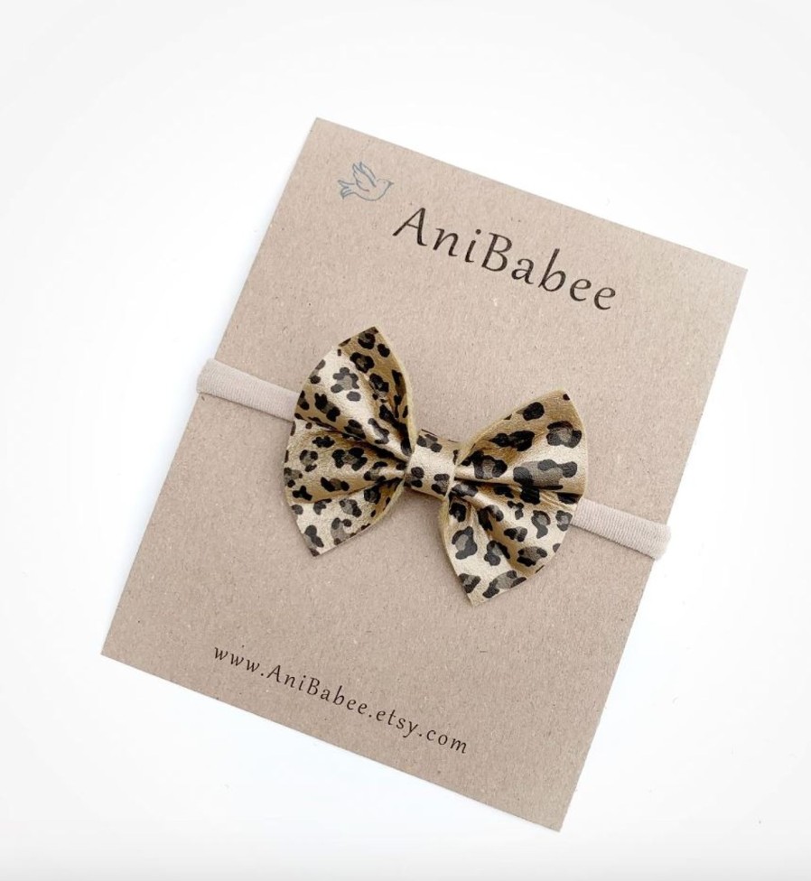 Accessories AniBabee | Leopard Print Bow