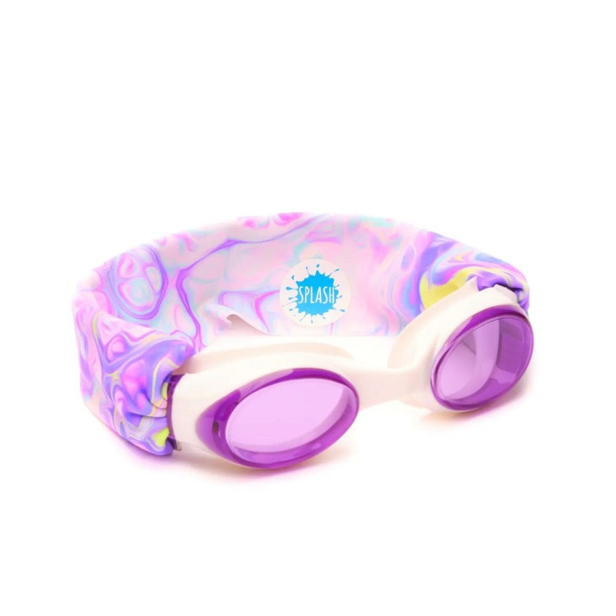 Accessories Splash Place Swim Goggles | Pastel Swirl Swim Goggles