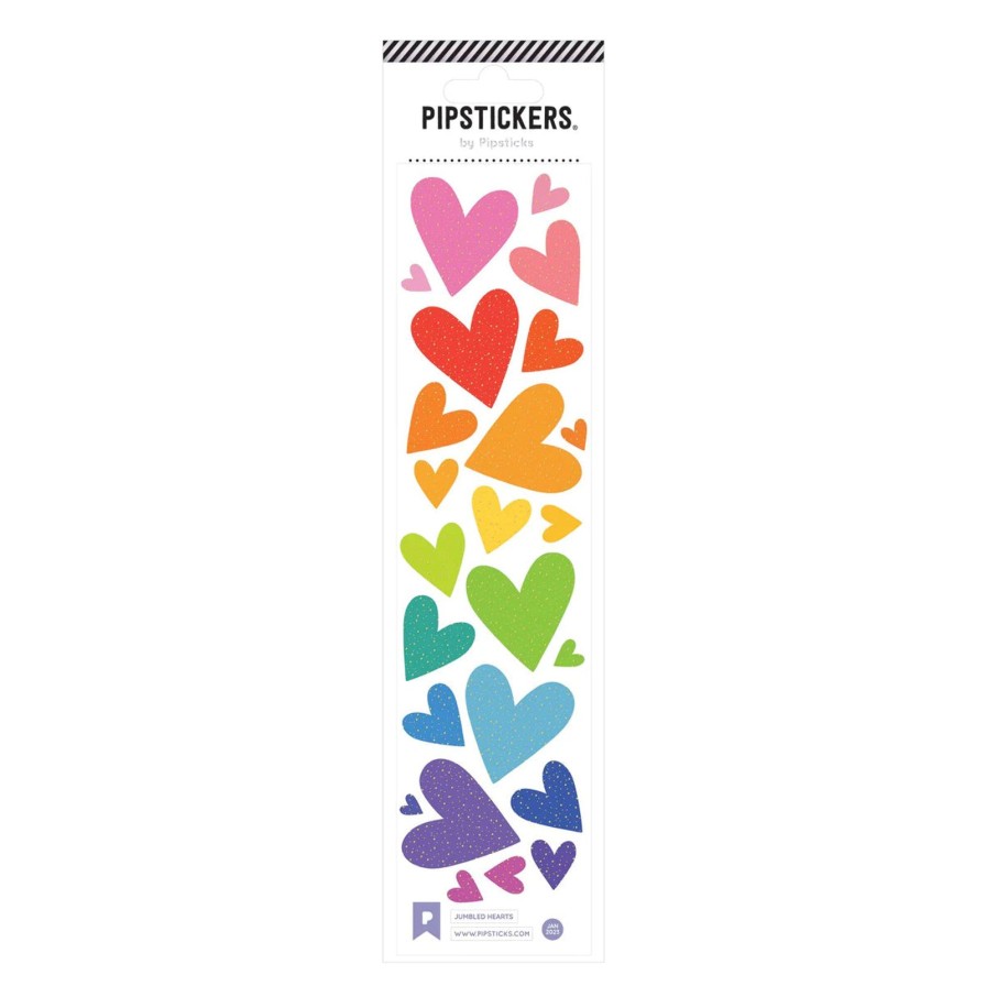 Lifestyle Pipsticks | Jumbled Hearts Sticker Sheet