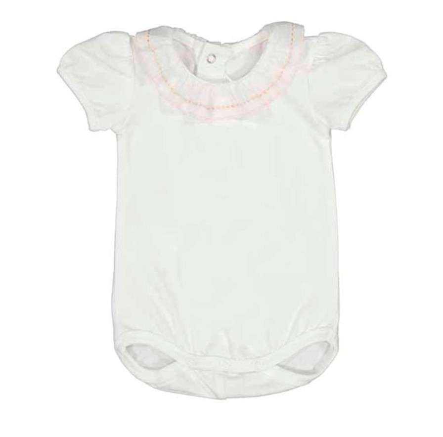 Baby Mayoral | Natural Ruffle Collar Onesie