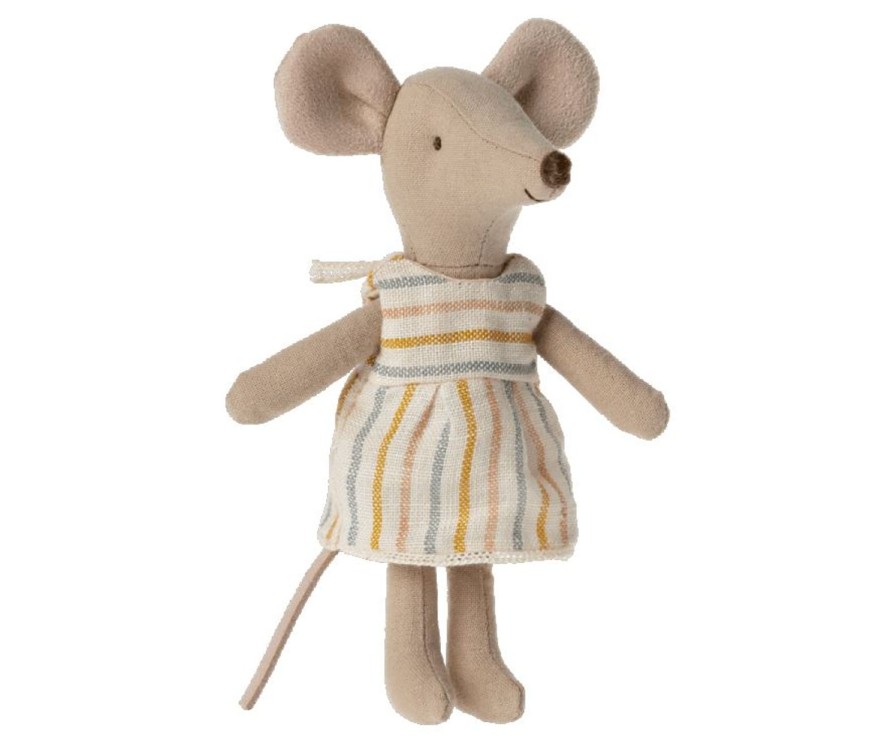 Lifestyle Maileg | Big Sister Mouse Striped Dress