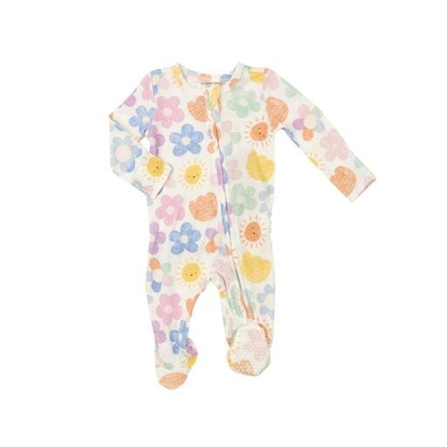 Baby Angel Dear | Happy Suns Zip Footie