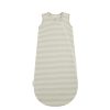 Baby Care Quincy Mae | Sage Stripe Jersey Sleep Bag