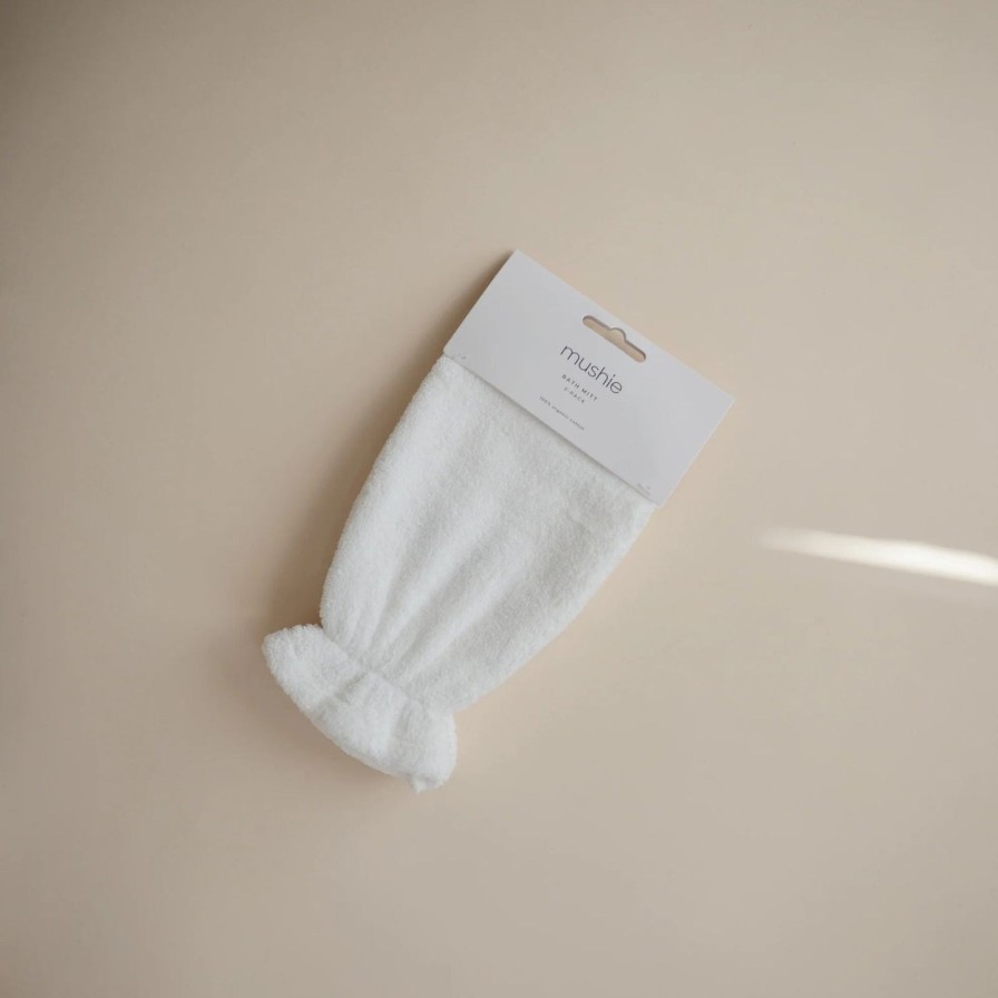 Baby Care Mushie | Organic Bath Mitt-2 Pack